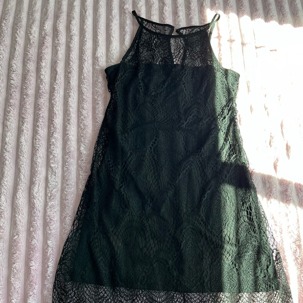 Jump Green Halter Slip Dress